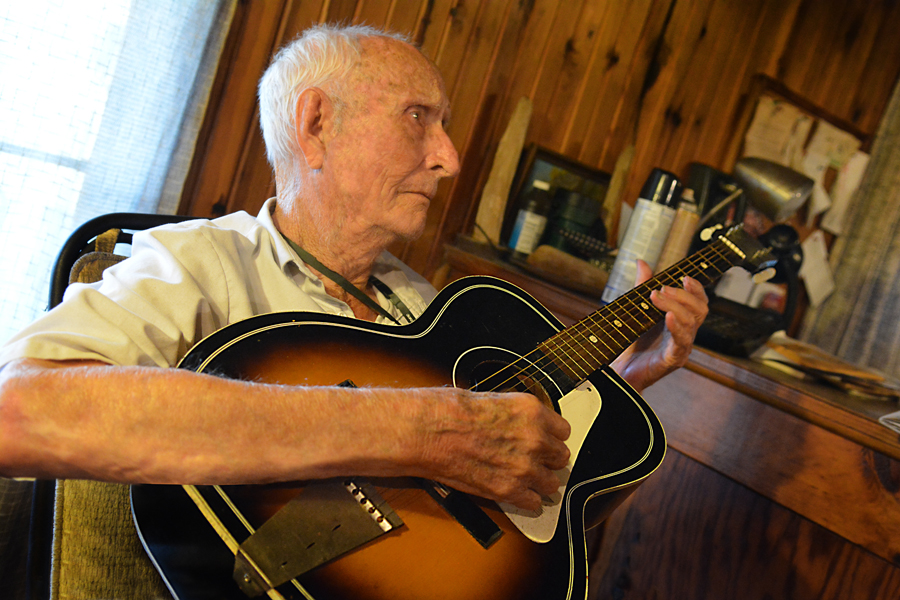 Soldier with music brought a song to the war