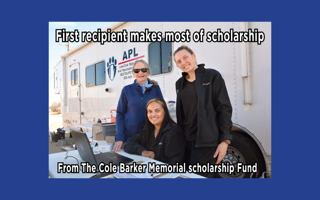 First recipient makes most of scholarship