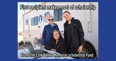 First recipient makes most of scholarship