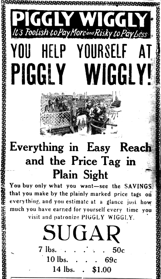 Piggly Wiggly 1927 advertisement