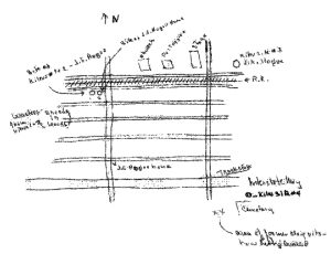 Hogue's Pottery home and pits in Winfield map