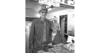 Fred Barker with Linda Stinson at the Dairy Bar in Mt. Vernon