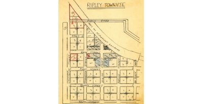 1913 Platte of Ripley Townsite in Titus County Texas
