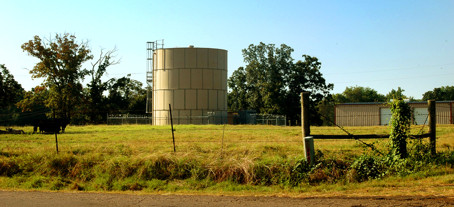 Tri SUD's pump station and storage tower
