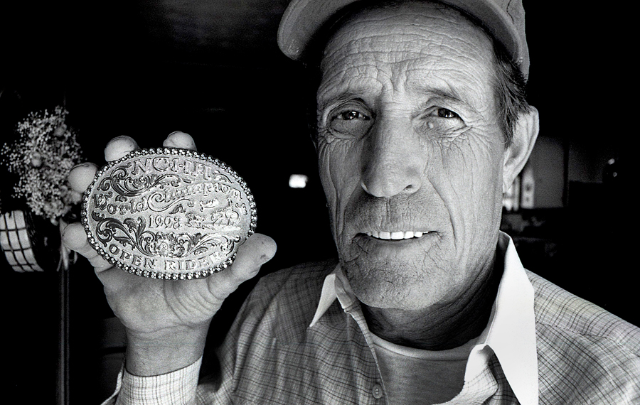 Ray Rosewell with buckle