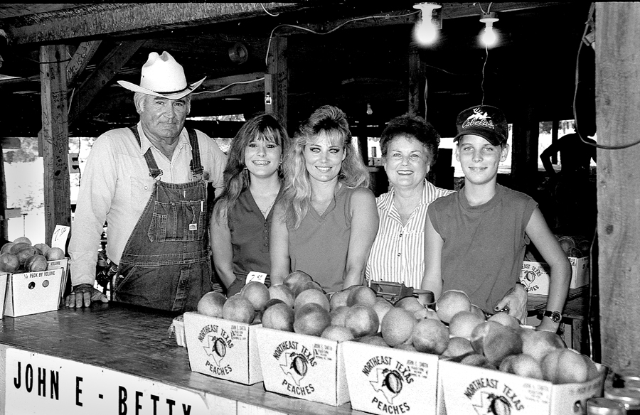 John E and Betty Smith's Pittsburg peach orchard