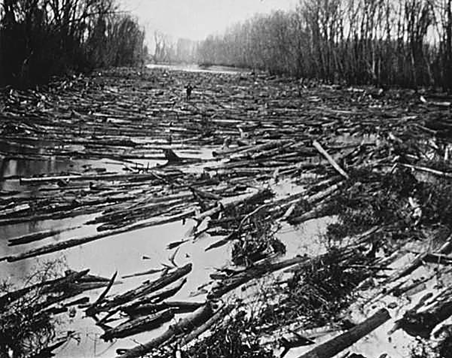 Red River Raft 1870's