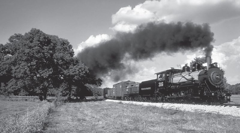 Engine 316 of the Texas State Railroad line
