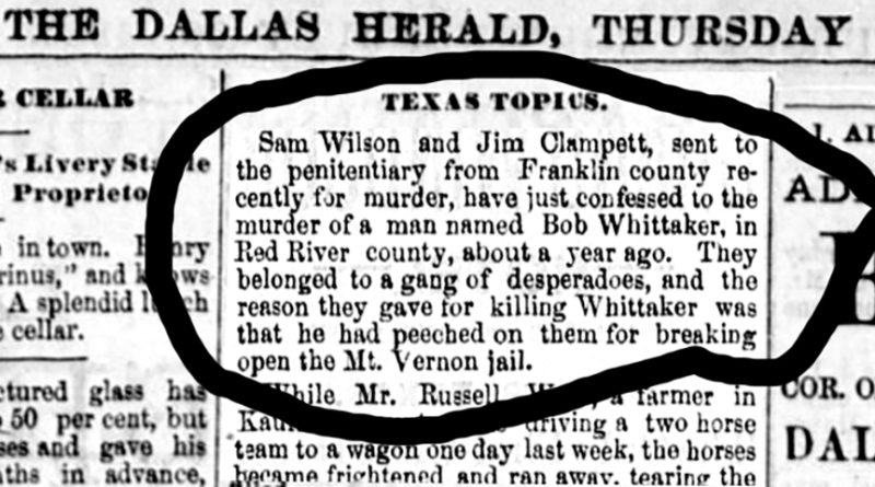 Mt. Vernon, Texas Jail break sparks shoot out
