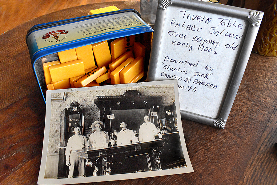 dominoes from Omaha’s Palace Saloon