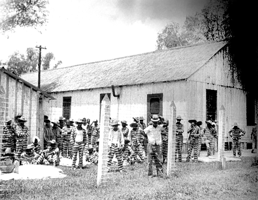Prison compound Number 1, Angola, Louisiana. Lead Belly